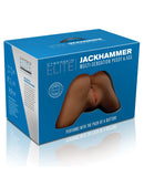 CyberSkin Elite Jackhammer Pussy & Ass - Brown