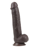 Get Lucky 9.0" Real Skin Series - Dark Brown