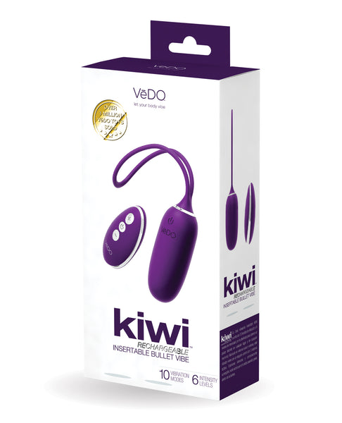 VeDO KIWI Rechargeable Instertable Bullet - Deep Purple