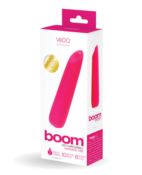 VeDO Boom Rechargeable Ultra Powerful Vibe - Pink