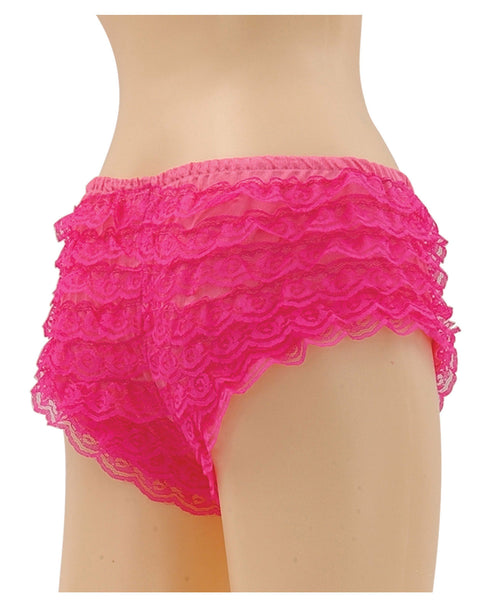 Be wicked ruffle hot pants hot pink