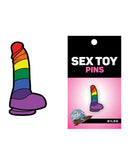 Wood Rocket Sex Toy Gay Pride Dildo Pin