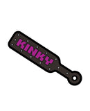 Wood Rocket Sex Toy Kinky Paddle Large Pin - Black/Pink