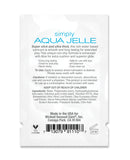 Wicked Sensual Care Simply Aqua Jelle Water Based Lubricant - .1 oz