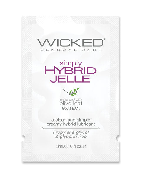 Wicked Sensual Care Simply Hybrid Jelle Lubricant - .1 oz