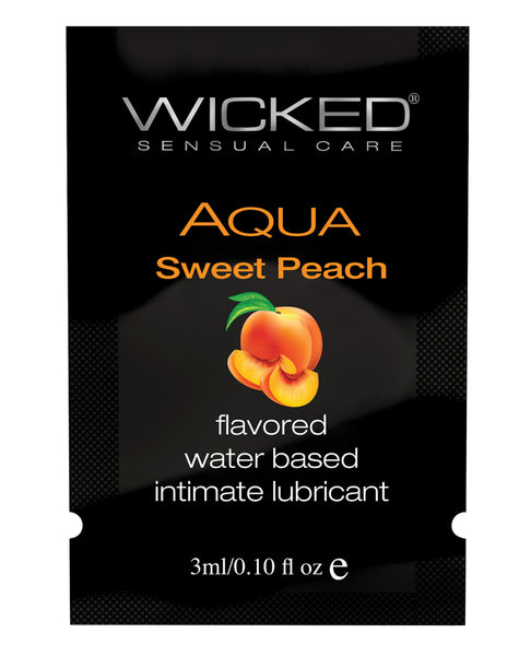 Wicked Sensual Care Waterbased Lubricant - .1 oz Sweet Peach