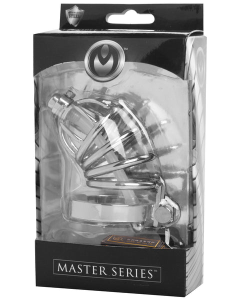 Master Series Chastity Cage w/Flexible Urethral Plug