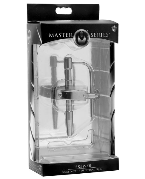 Master Series Skewer Spiked & Urethral Plug - Silver