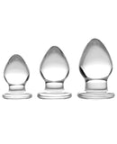 Prisms Triplets Glass Anal Plug Kit