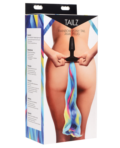 Tailz Rainbow Pony Tail Anal Plug