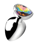 BootySparks Rainbow Prism Heart Anal Plug - Large