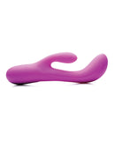 Inmi Come Hither Pro Moving Hard Silicone Rabbit Vibrator - Purple