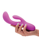 Inmi Come Hither Pro Moving Hard Silicone Rabbit Vibrator - Purple