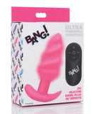 Bang! Vibrating Butt Plug w/Remote Control - Pink