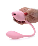 Inmi Shegasm 8x Tandem Plus Silicone Suction Clit Stimulator & Egg - Pink