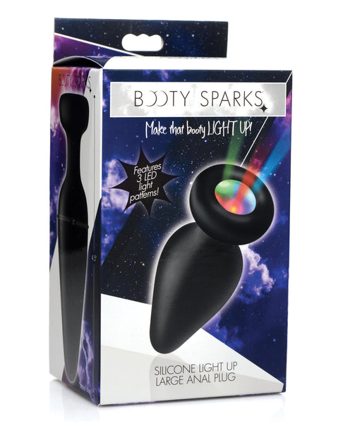 Booty Sparks Silicone Light Up Anal Plug - Large