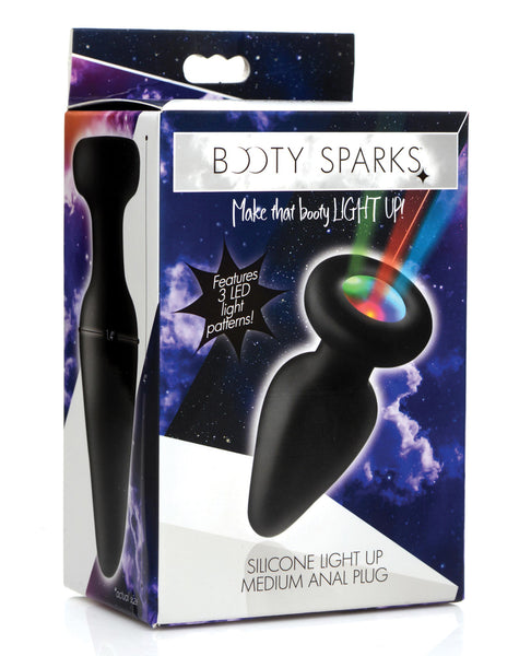 Booty Sparks Silicone Light Up Anal Plug - Medium