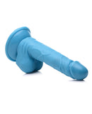 Pop Peckers 6.5" Dildo w/Balls - Blue