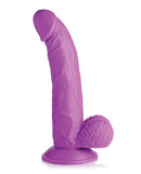 Pop Peckers 7.5" Dildo w/Balls - Purple