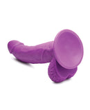 Pop Peckers 7.5" Dildo w/Balls - Purple