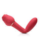 Inmi Bloomgasm Sweet Heart Rose 5X Suction Rose & 10X Vibrator - Red