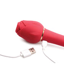 Inmi Bloomgasm Sweet Heart Rose 5X Suction Rose & 10X Vibrator - Red