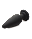 Tailz Snap On Interchangeable Silicone Anal Plug - Black Large