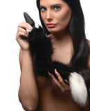 Tailz Snap On Interchangeable Black & White Fox Tail