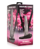 NO ETA $Creature Cocks The Gargoyle Rock Hard Silicone Dildo - Silver/Black