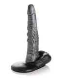 NO ETA $Creature Cocks The Gargoyle Rock Hard Silicone Dildo - Silver/Black