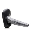 NO ETA $Creature Cocks The Gargoyle Rock Hard Silicone Dildo - Silver/Black