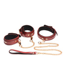 Master Series 6 pc Bondage Set - Burgundy