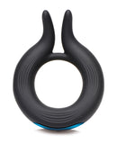 Trinity Men 10X Cock Viper Dual Stimulation Silicone Cock Ring - Black