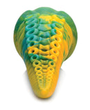 NO ETA $Creature Cocks Monstropus Tentacled Monster Silicone Dildo - Green/Yellow