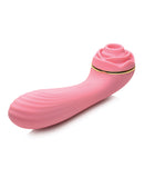 Inmi Bloomgasm Passion Petals 10X Silicone Suction Rose Vibrator - Pink